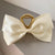 Women's Elegant Sweet Bow Knot Satin Metal Hair Claws