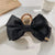 Women's Elegant Sweet Bow Knot Satin Metal Hair Claws