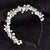 Women's Elegant Sweet Flower Artificial Pearl Alloy Resin Hair Band