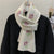 Women's Elegant Sweet Flower Knit Scarf