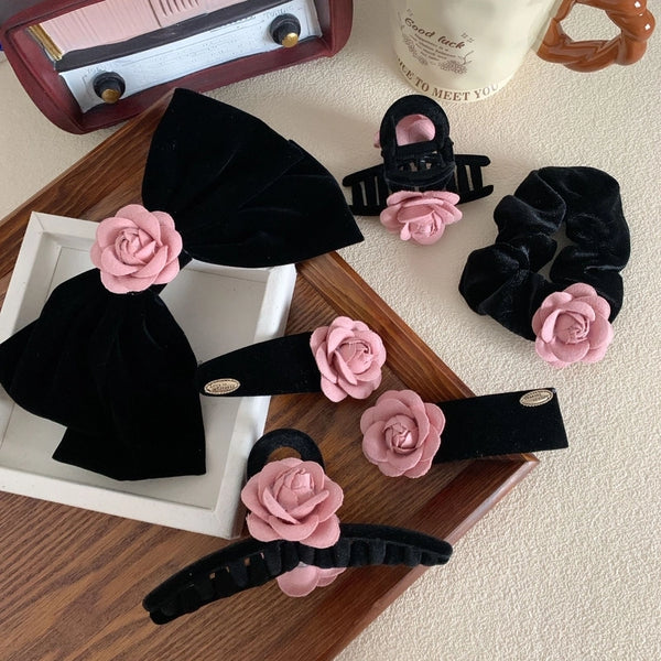 Women's Elegant Sweet Flower PS Hair Clip Hair Claws