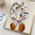 Women's Elegant Sweet Geometric Polyester Printing Silk Scarf