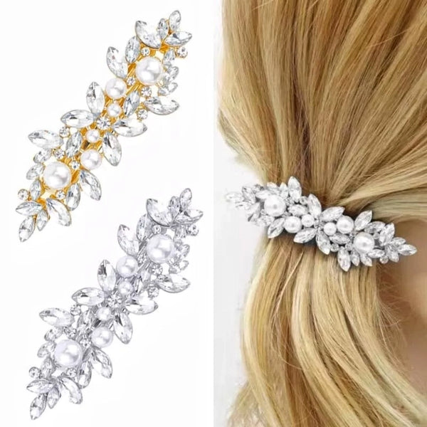 Women's Elegant Sweet Streetwear Flower Alloy Inlay Rhinestones Hair Clip