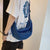 Women's Elegant Vacation Solid Color Denim Shopping Bags