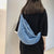 Women's Elegant Vacation Solid Color Denim Shopping Bags