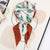 Women's Ethnic Style Color Block Brocade Printing Silk Scarves