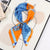 Women's Ethnic Style Color Block Brocade Printing Silk Scarves