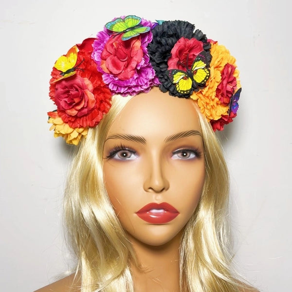 Women's Ethnic Style Flower Cloth Hair Band