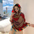 Women's Ethnic Style Flower Thick Twill Cotton Printing Shawl