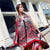 Women's Ethnic Style Flower Thick Twill Cotton Printing Shawl