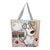 Women's Ethnic Style Letter Canvas Shopping Bags