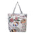 Women's Ethnic Style Letter Canvas Shopping Bags