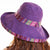 Women's Ethnic Style Monogram Embroidery Big Eaves Bucket Hat