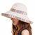 Women's Ethnic Style Monogram Embroidery Big Eaves Bucket Hat