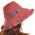 Women's Ethnic Style Monogram Embroidery Big Eaves Bucket Hat