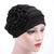 Women's Ethnic Style Solid Color Flower Beanie Hat