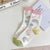 Women's Fashion Bear Cotton Printing Crew Socks A Pair