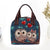 Women's Fashion Butterfly Cotton And Linen Shopping Bags