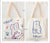 Women's Fashion Cartoon Letter Shopping Bags