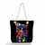 Women's Fashion Cartoon Mushroom Butterfly Canvas Shopping Bags