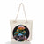 Women's Fashion Cartoon Mushroom Butterfly Canvas Shopping Bags