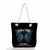 Women's Fashion Cartoon Mushroom Butterfly Canvas Shopping Bags