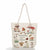 Women's Fashion Cartoon Mushroom Butterfly Canvas Shopping Bags