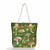 Women's Fashion Cartoon Mushroom Butterfly Canvas Shopping Bags