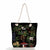 Women's Fashion Cartoon Mushroom Butterfly Canvas Shopping Bags