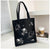 Women's Fashion Cartoon Oxford Cloth Shopping Bags