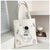 Women's Fashion Cartoon Oxford Cloth Shopping Bags