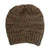 Women's Fashion Color Block Embroidery Eaveless Wool Cap