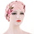 Women's Fashion Color Block Flower Leopard Beanie Hat