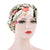 Women's Fashion Color Block Flower Leopard Beanie Hat