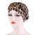 Women's Fashion Color Block Flower Leopard Beanie Hat