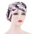 Women's Fashion Color Block Flower Leopard Beanie Hat