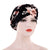 Women's Fashion Color Block Flower Leopard Beanie Hat