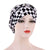 Women's Fashion Color Block Flower Leopard Beanie Hat