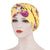 Women's Fashion Color Block Flower Leopard Beanie Hat