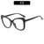 Women's Fashion Color Block Pc Cat Eye Full Frame Glasses