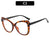 Women's Fashion Color Block Pc Cat Eye Full Frame Glasses