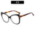 Women's Fashion Color Block Pc Cat Eye Full Frame Glasses