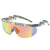 Women's Fashion Color Block Pc Square Half Frame Sunglasses