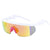 Women's Fashion Color Block Pc Square Half Frame Sunglasses