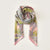 Women's Fashion Color Block Polyester Printing Silk Scarves