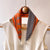 Women's Fashion Color Block Stripe Satin Silk Scarves