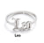 Women's Fashion Constellation Stainless Steel No Inlaid Stainless Steel Rings