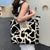 Women's Fashion Cow Pattern Canvas Shopping Bags