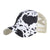 Women's Fashion Cow Pattern Printing Curved Eaves Baseball Cap