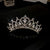 Women's Fashion Crown Alloy Hollow Out Inlay Rhinestones Pearl Crown